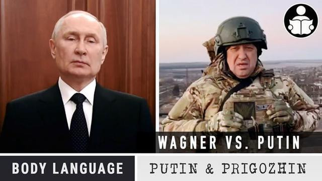 BODY LANGUAGE: PUTIN VS PRIGOZHIN [2023-06-24] - MANDY (VIDEO)