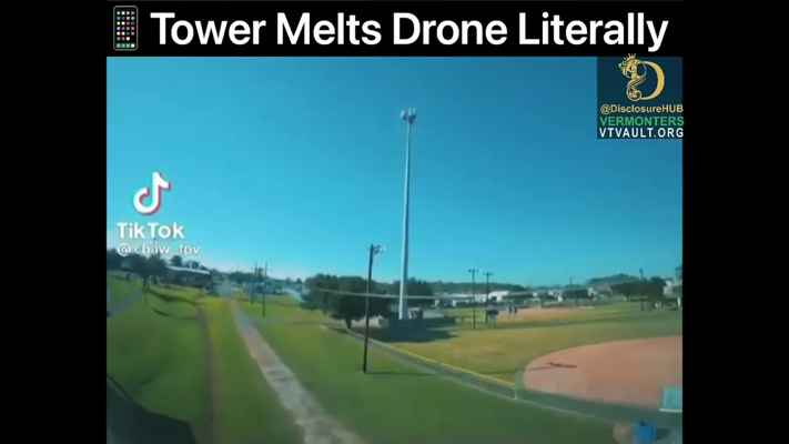 Drone catches on fire when it flies next to a 5g tower