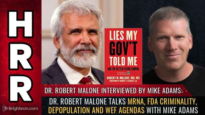 Dr. Robert Malone talks mRNA, FDA criminality, depopulation and W