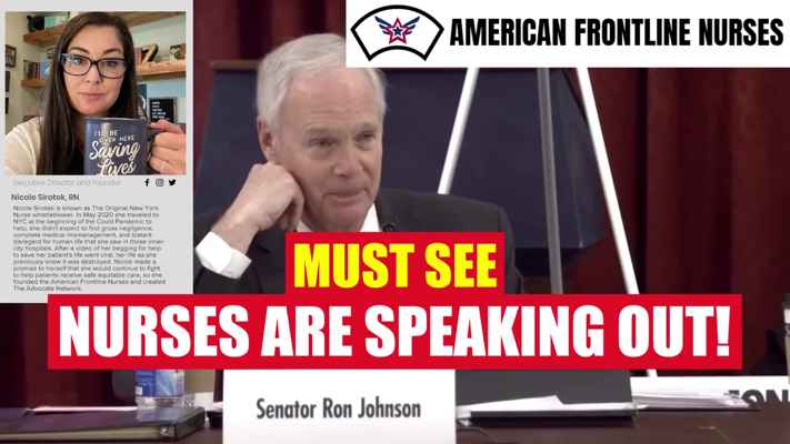 MIND BLOWING SPEECH: Sen Ron Johnson, ER Nurse Nicole Sirotek