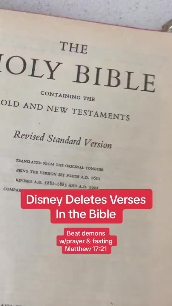 DR- Kek - DISNEY REMOVES BIBLE VERSES